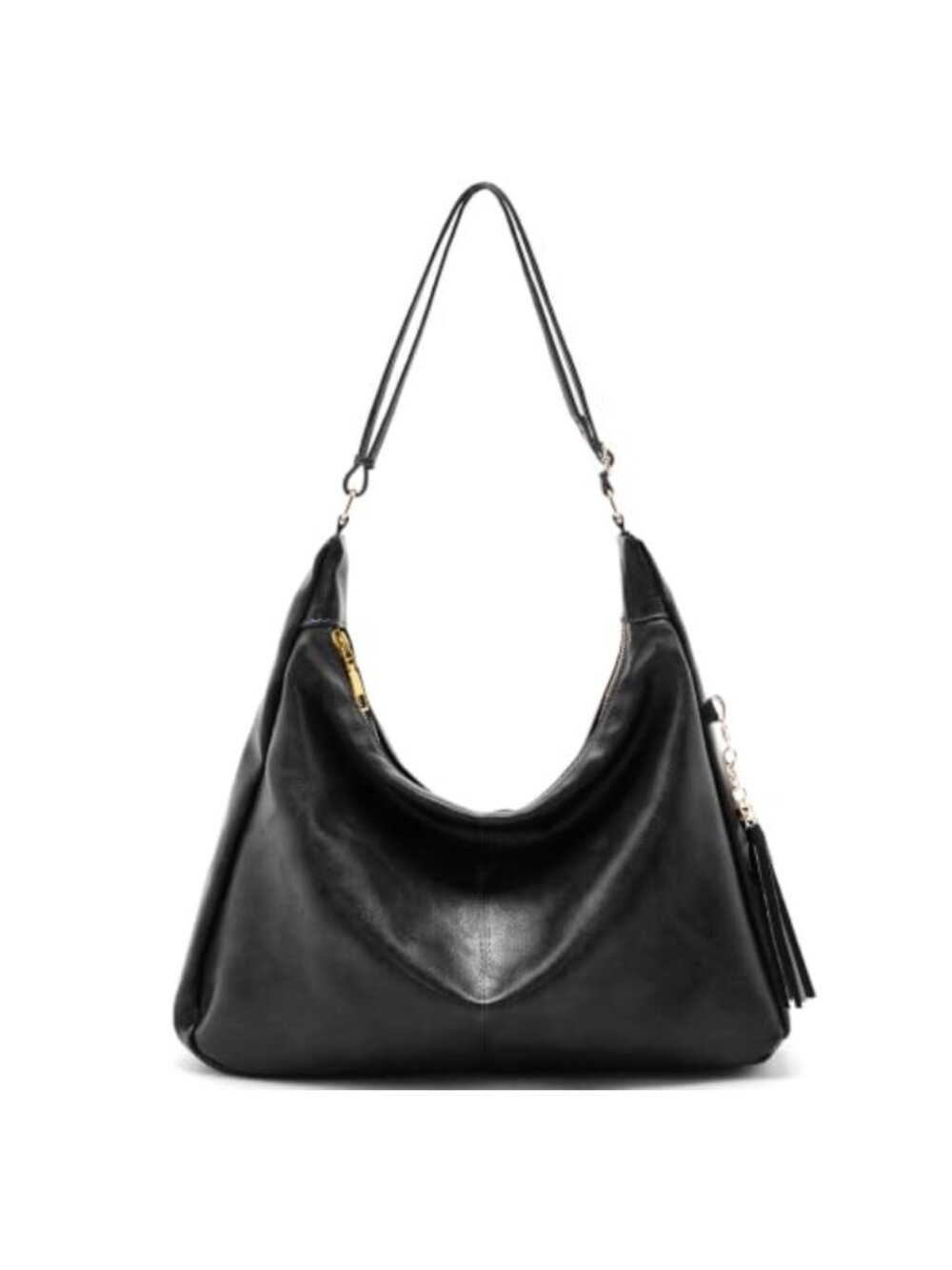 Slouchy Hobo Bag Vegan Leather Crossbody Tote Adjustable Strap Women